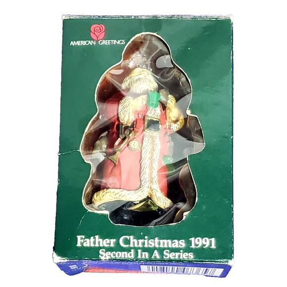 1991 American Greetings Father Christmas Ornament | Second Series | Vintage - Picture 3 of 16